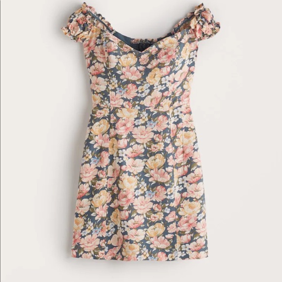 NWT Abercrombie corset mini floral dress! - Picture 2 of 6